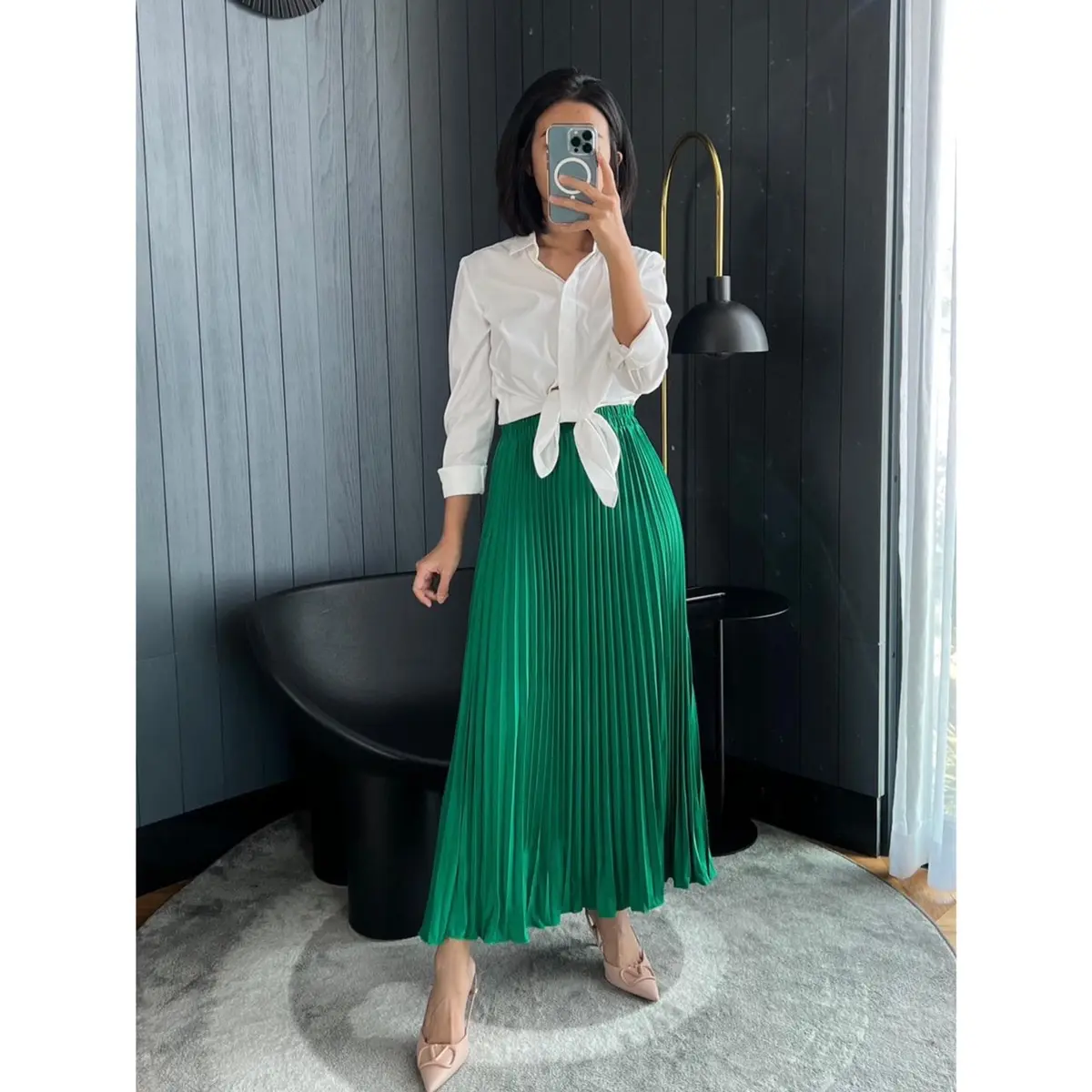 ROK PLISKET MAYUNG POLOS HF Panjang