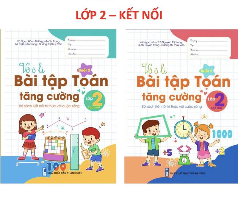 Sách - Vở ô li Bài Tập Toán Tăng Cường Lớp 2 - Kết Nối
