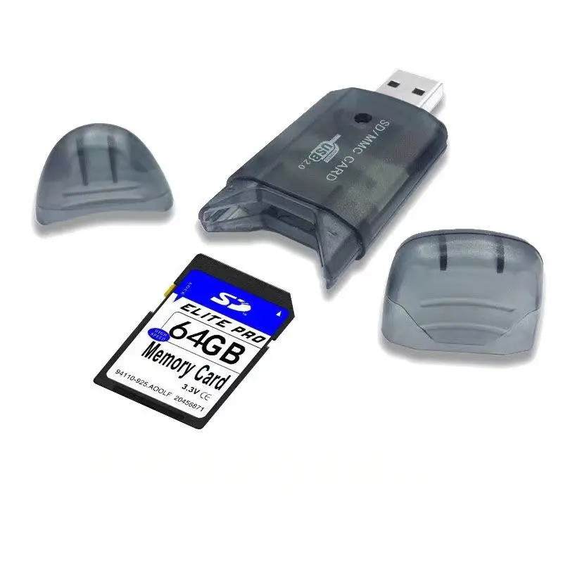 Đầu Đọc Thẻ Đa Năng SD, Đầu Đọc Thẻ Nhỏ USB Tốc Độ Cao 2.0, Có Mũ Đôi Nhẹ, Thích Hợp Cho Thẻ Máy Ảnh, Kích Thước Nhỏ, Tiện Lợi, SD Đầu Đọc Thẻ