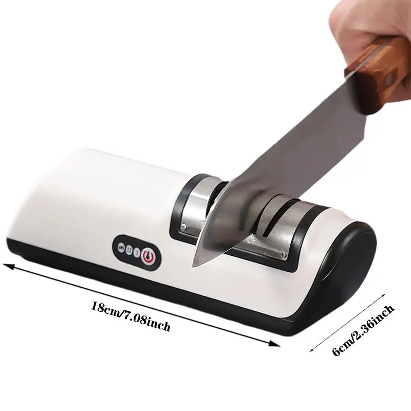 Electric Knife Sharpener, 1 Count Multifunctional Knife Sharpener, Household Knife Sharpener for Kitchen, Kitchen Gadgets, Appliances Sharpening Metal 1