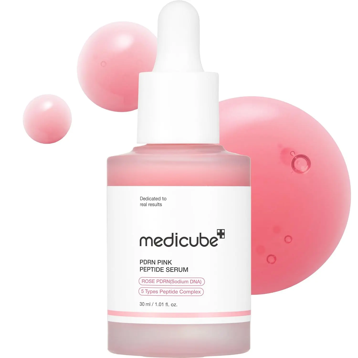 Medicube Salmon DNA PDRN Pink Peptide Serum, Pink Glow Serum, Peptide, Niacinamide, Hydrating & Moisturizing & Firming, Uneven Skin Tone, Korean Skincare Comfort Hydrate Moisturizer 30ml pdrn pink