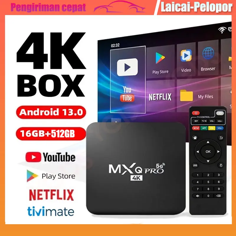 TV Box Android 13.1 MXQ Pro 5G 16G+512G / Smart TV 4K Ultra HD MXQ PRO 4K 5G 0