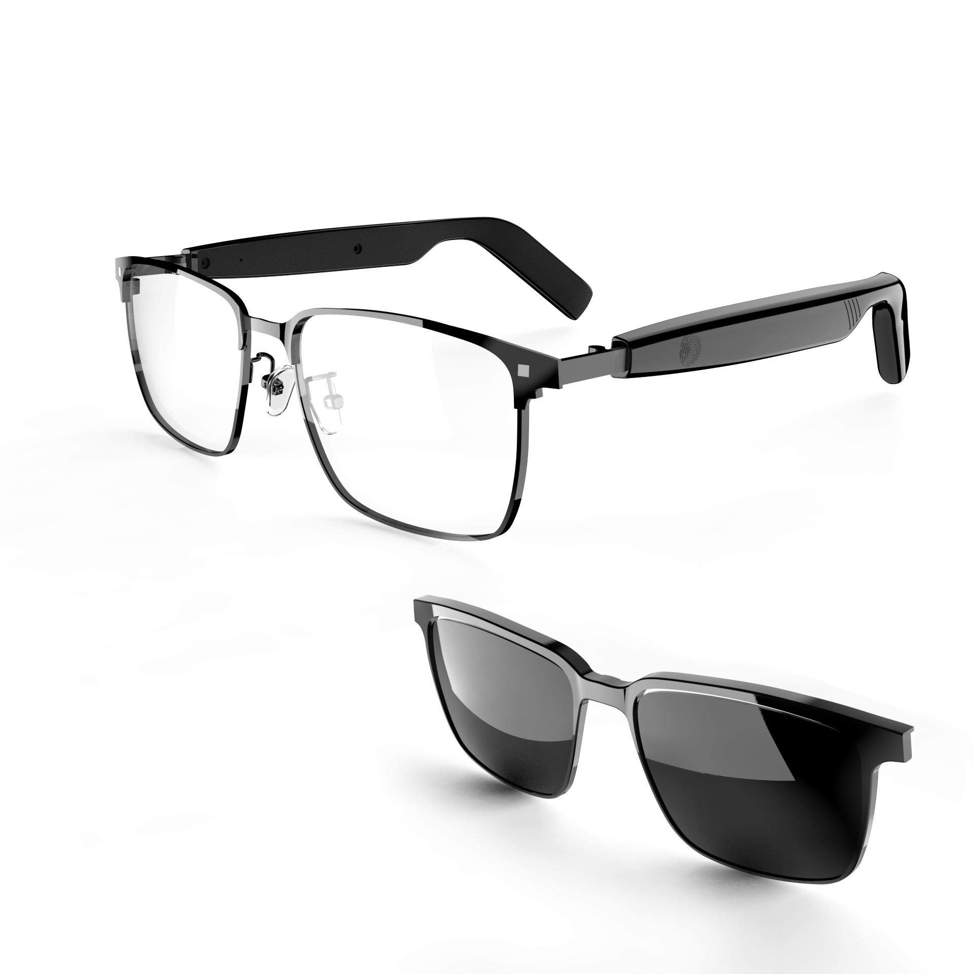 SG-20 All-in-One Smart Glasses Sunglasses & Clear Lenses Combo with Bluetooth Waterproof Sunglass Dual Mic Noise Cancellation - Image 3