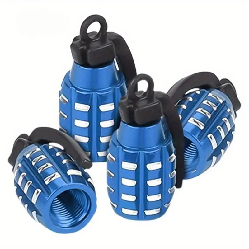 Car Tire Valve Stem Cap, 4pcs Aluminum Alloy Car Tire Valve Stem Cover, Universal Car Air Cap Cover, Car Accessories for Truck Bicycle Motorcycle 5