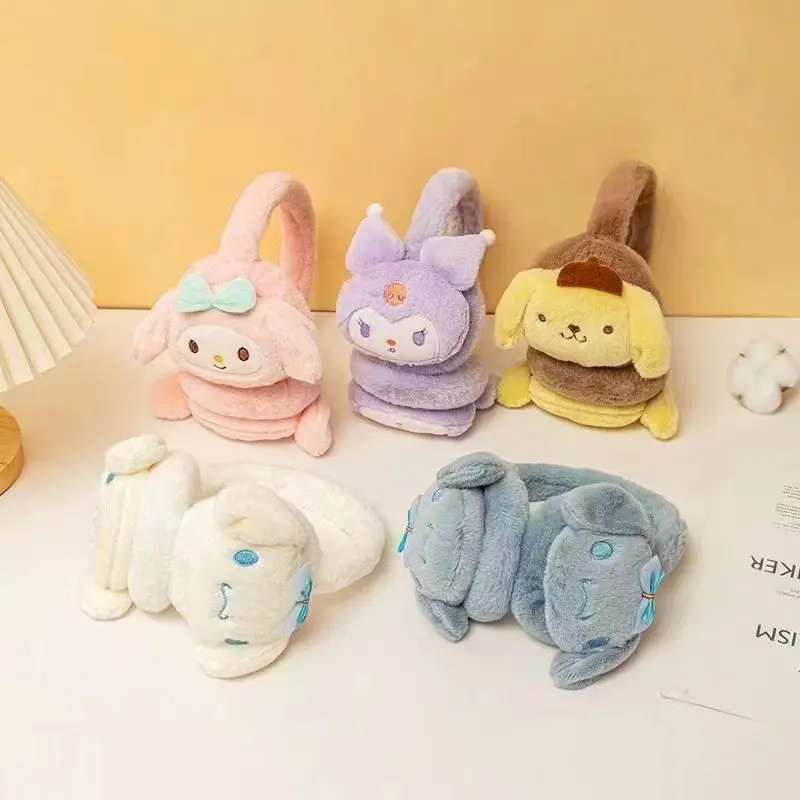 Bịt tai trẻ em, chụp tai giữ ấm cho bé trai bé gái Kurumi Melody Cinnamon Pom Purin nhiều màu sắc đáng yêu