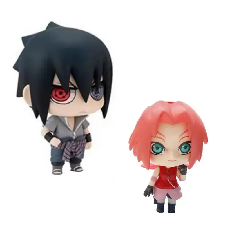 Bộ Đồ Chơi Mô Hình Naruto, Chủ Đề Anime Uzumaki Naruto Và Uchiha Sasuke, Mô Hình Hành Động, Làm Bằng PVC, Tượng Nhỏ Đồ Chơi Sưu Tập Toy 3