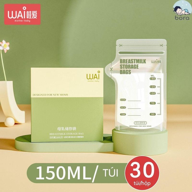 Túi trữ sữa WAI 100ml, 150ml, 200ml - hộp 30 túi 6