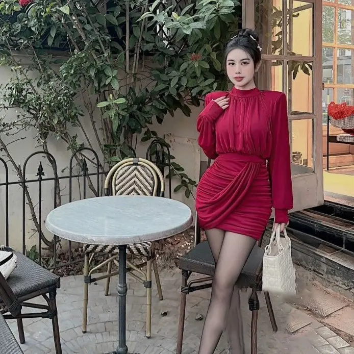 Đầm TK nhúng tay dài(SN173) 7
