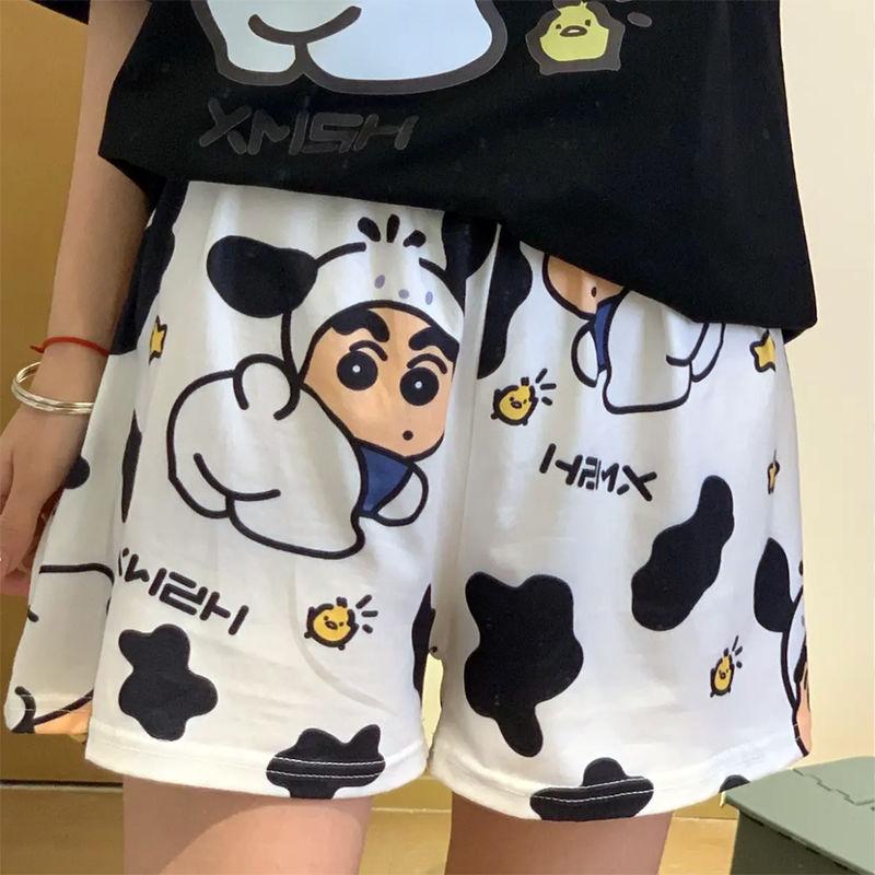 Mùa hè!Quần Đùi Mèo Kitty, Thiết Kế Hoạt Hình Dễ Thương, Thoáng Khí, Đồ Mặc Ở Nhà, Quần Đùi Ngủ, Dáng Rộng Vừa Vặn, Dành Cho Nữ, Đồ Ngủ Mùa Hè, Quần Thường Ngày 8