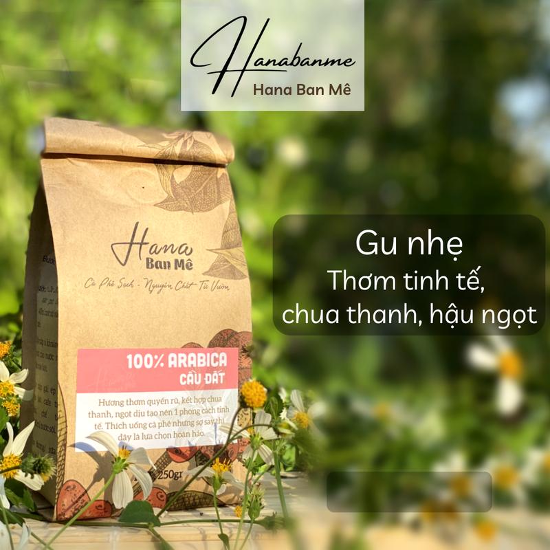 Cà phê nguyên chất Arabica Cầu Đất, chua thanh hậu ngọt (Gu nhẹ)