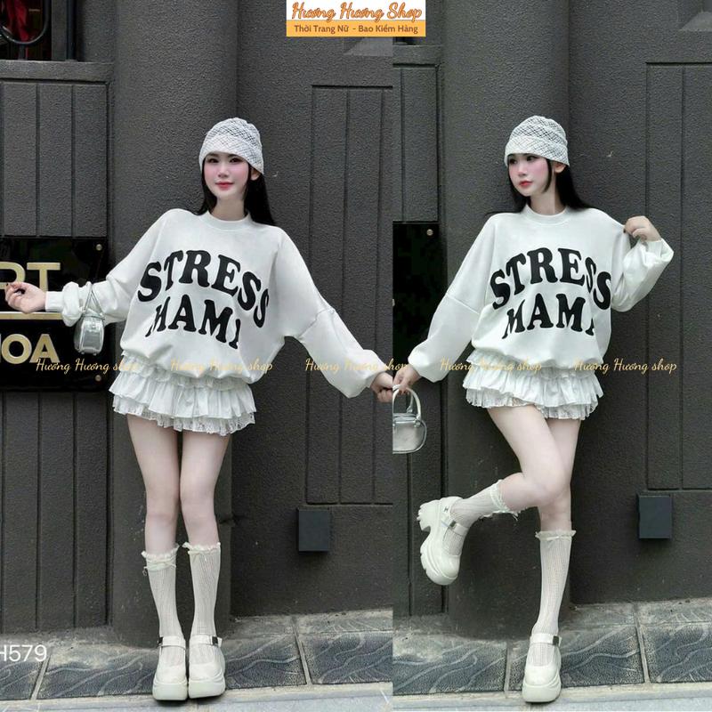 Set Áo Nỉ Hoodies In Chữ Phối Chân Váy Ren Tầng Baby Xinh Lắm Luôn Cho Các Nàng Thơ, Set Bộ Đồ Nữ Áo Nỉ Kèm Chân Váy Tầng Siêu Hothit 2025