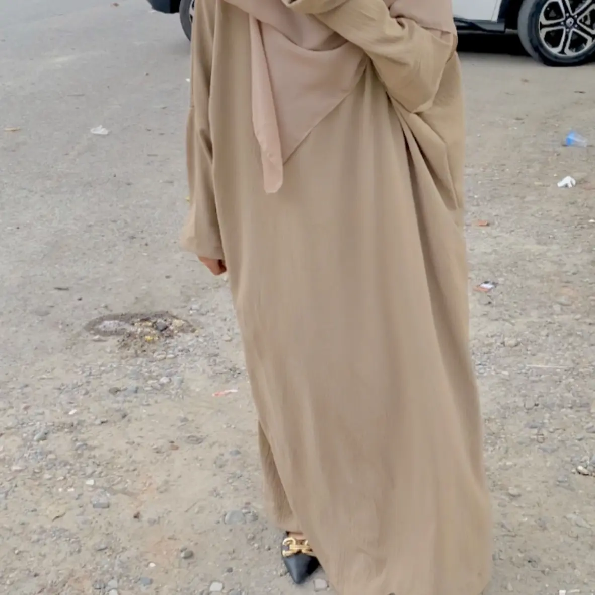 Indah Abaya Crinkle Premium