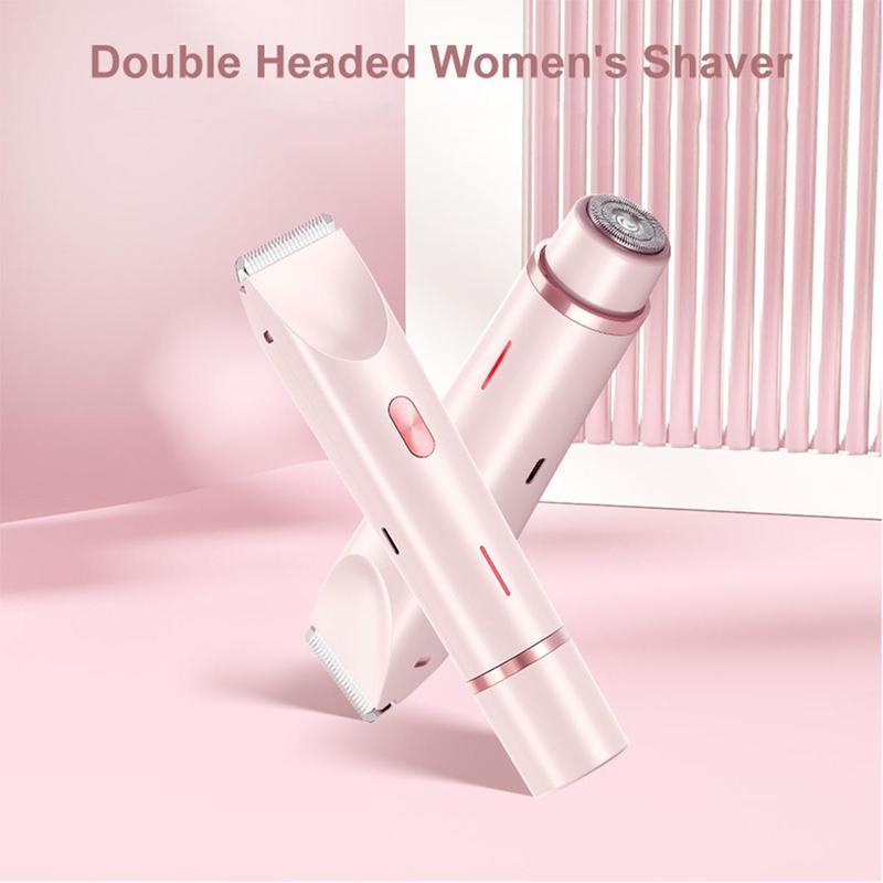 Product Introduction of Electric Hair Trimmer Kit, 1 Count Rechargeable 2 in 1 Body & Face Hair Trimmer & Accessories, Waterproof Hair Removal Tool for Women 8
