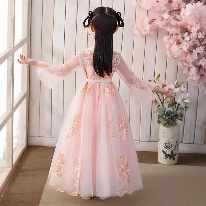 Đầm Cổ Trang Theo Phong Cách Trung Hoa Cho Bé Gái 2