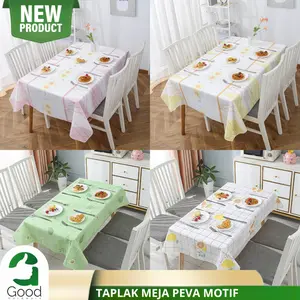 Taplak Meja Makan Motif Anti Air Peva 137x180cm Terbaru Kualitas Premium