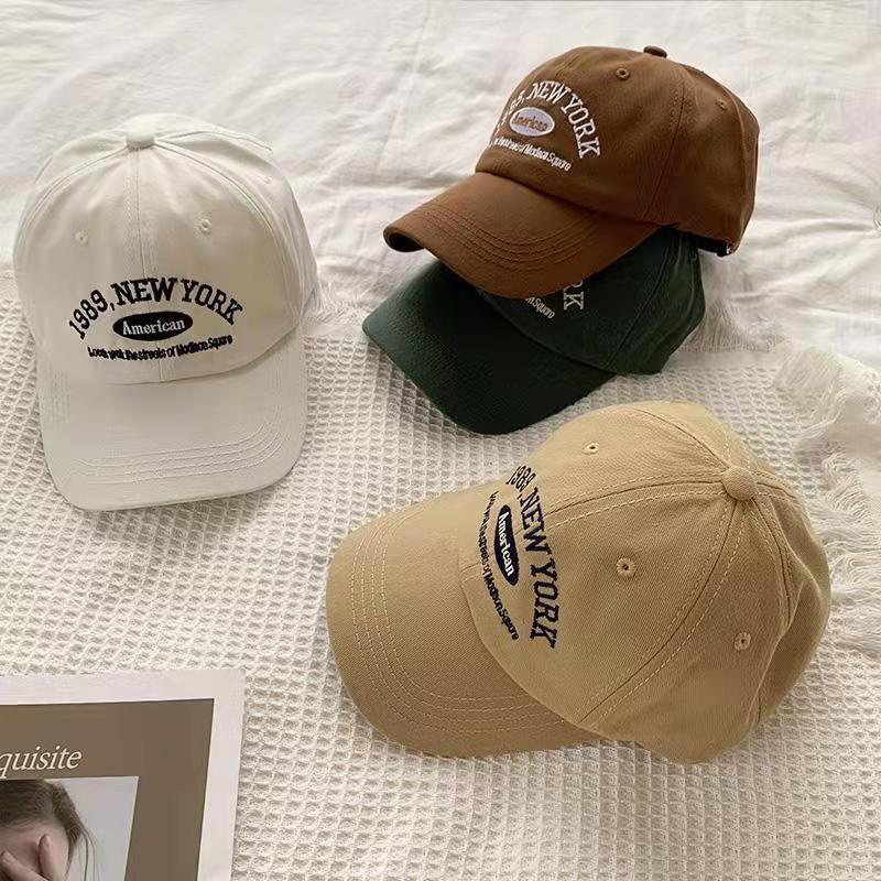 Product Introduction of Korean Vintage 'NEW YORK' Baseball Cap Unisex Street Letter Embroidery Cap 5