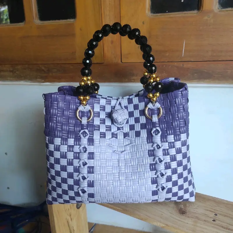 Tas Anyam Jali Modern Handle Mutiara 5