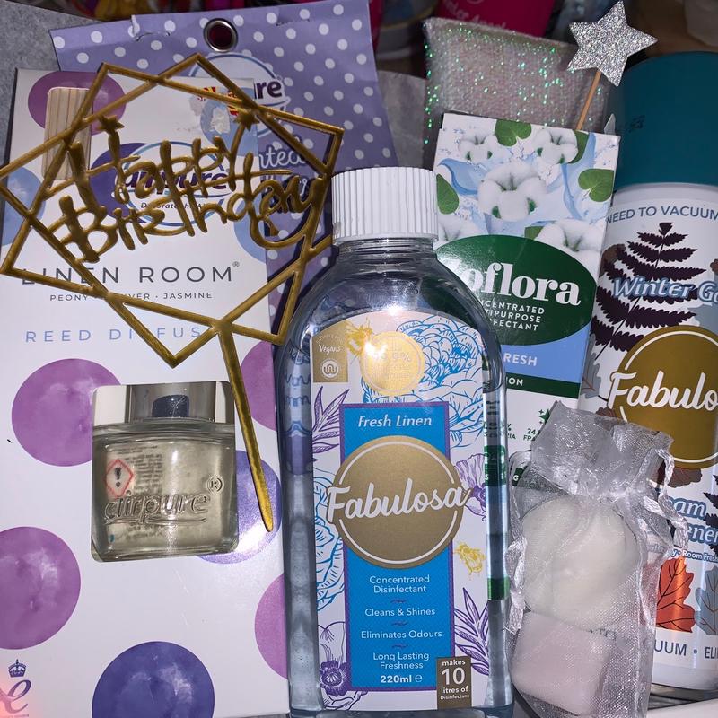 Cleaning hamper bundle great new home gift  hamper Mrs Hinch inspired cleaning hamper -  linen / cotton - spring clean ,birthday, Mother’s Day Easter products 5