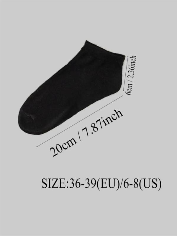 Women's 50 Pairs Solid Ankle Socks, Casual Comfortable Breathable Socks for Daily Wear, Multipack Low Cut Socks for Women & Girls 1