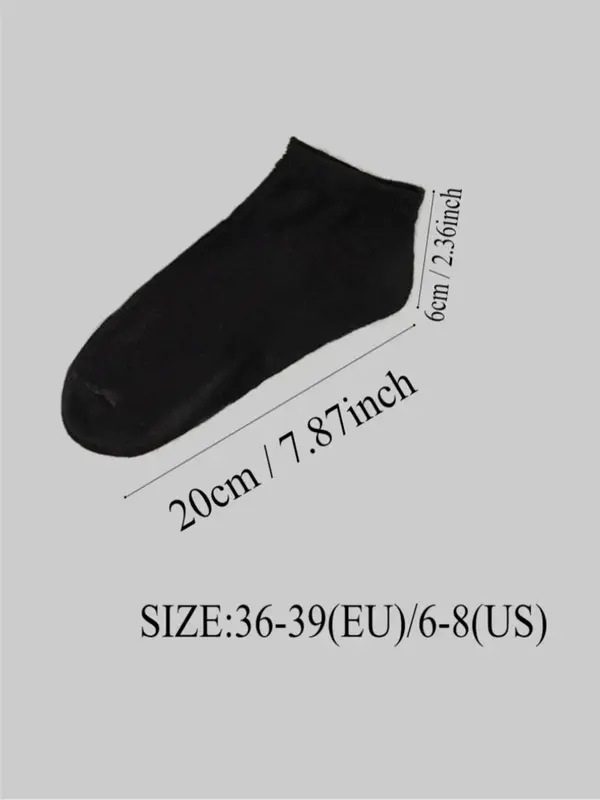 Women's 50 Pairs Solid Ankle Socks, Casual Comfortable Breathable Socks for Daily Wear, Multipack Low Cut Socks for Women & Girls 1