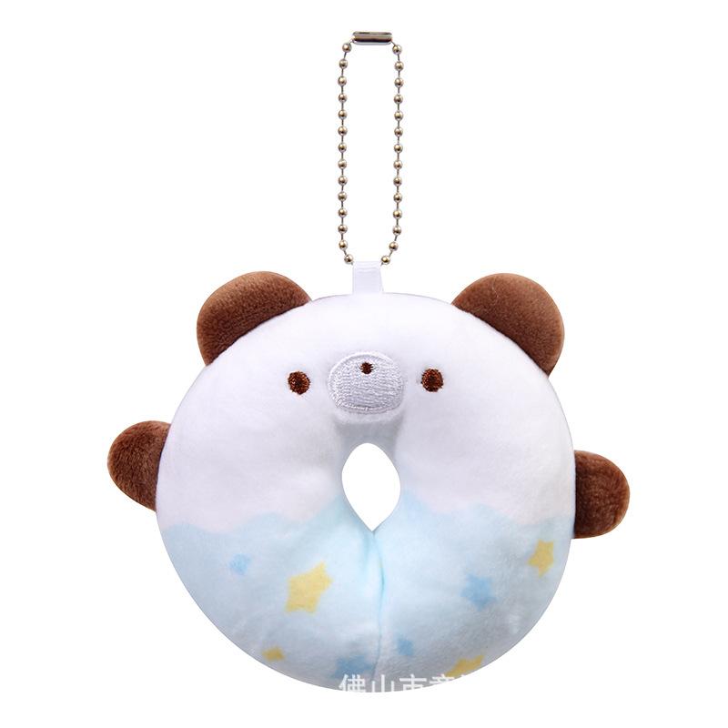 Product Introduction of Ins Wind Bear Rabbit  Plush Toy Cat Dog Chicken Plush Key Chain Doll Wholesale 7