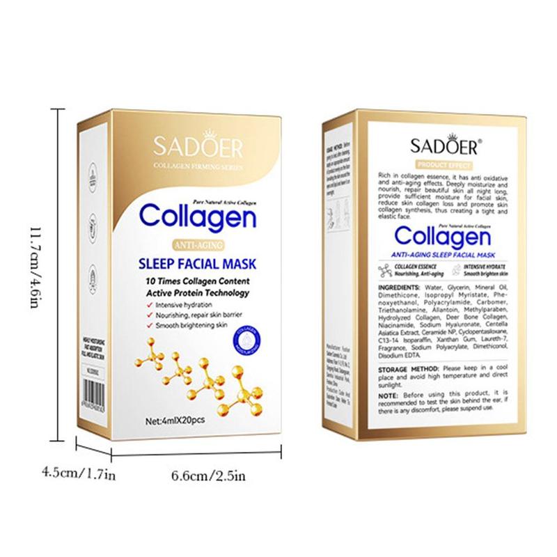 Product Introduction of SADOER Hydrating Moisturizing Sleeping Mask Skin Care Mask Facial H5E6 23