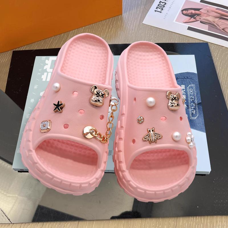 Product Introduction of Socany Sandal Wanita Jelly Fuji Motif Wanita Slip-On Kartun EVA Sandal Wedges Wanita Empuk Rumahan Size 36-41 24