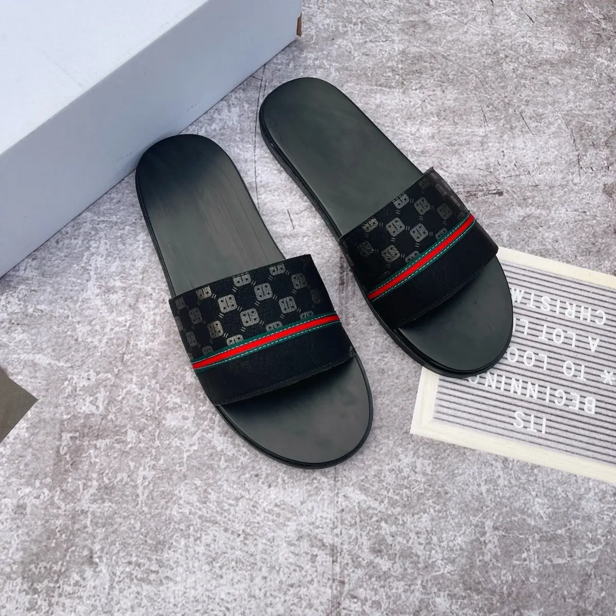 Dép nam quai da 1 bản ( mẫu mới -hàng đẹp) Slipper Nhung Đồng l quai đệm
