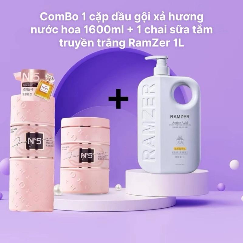 ( Combo 3 Món) Cặp Dầu Gội  Xả  Collagen Pink Hương Nước Hoa  Mềm Mượt Tóc Và  Và Chai Sữa Tắm Maycreate Nữ Women chất lỏng tea tree oil Trà dầu gội chính  hãng