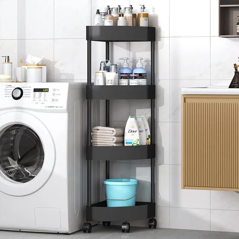 Giá Để Đồ Trong Phòng Tắm, Kệ Góc Sàn, Nhiều Tầng, Cho Phòng Vệ Sinh Và Nhà Vệ Sinh, Người Sắp Xếp Hình Tam Giác Khe Hở, Kệ Nhà Bếp 8