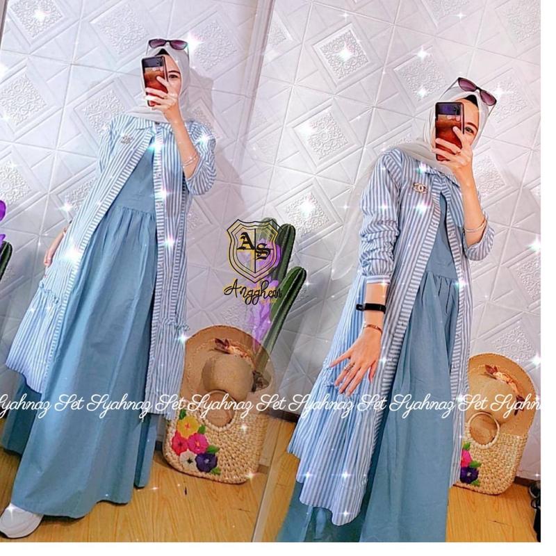 Syahnaz Setelan Blazer by Angghean Wanita 2