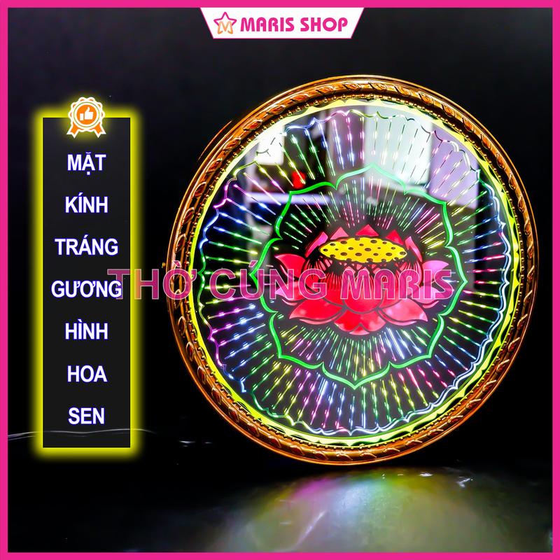 Đèn Hào Quang Phật Hình Hoa Sen LED Tiết Kiệm Điện Để Bàn Thờ Phật Nhiều Kích Thước Hào Quang Phật CS-KHONGCHU Decor Decor Phòng