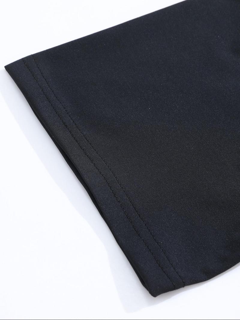 Product Introduction of Men's Letter Print Round Neck Tee, Loose Casual Short Sleeve Crew Neck T-Shirt for Summer, Fashion Men's Top for Daily Wear 6