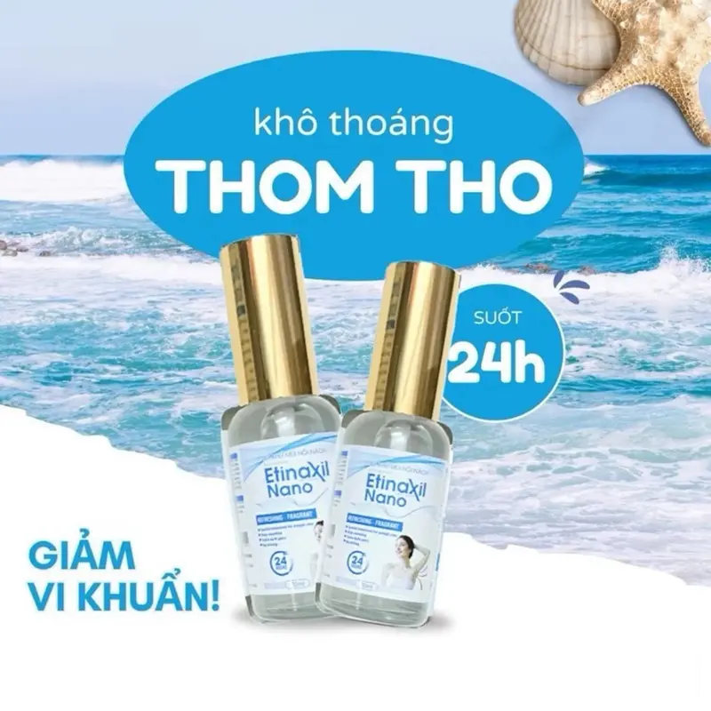 Xịt Khử Mùi 2 trong 1 GLUTATHION ETINAXIL NANO 30ML - Khử Mùi Hôi Nách, Hôi Chân, Ngăn Tiết Mồ Hôi, Mùi Cơ Thể 24H 5