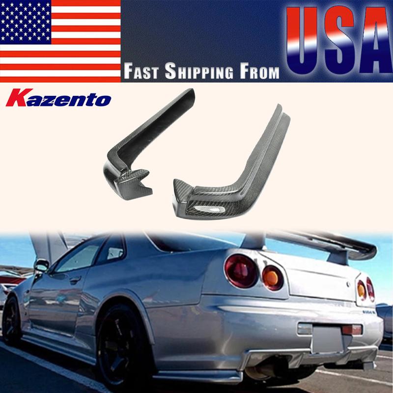 For Nissan Skyline R34 GTR NIS Style Carbon Fiber Rear Spat Extension ...