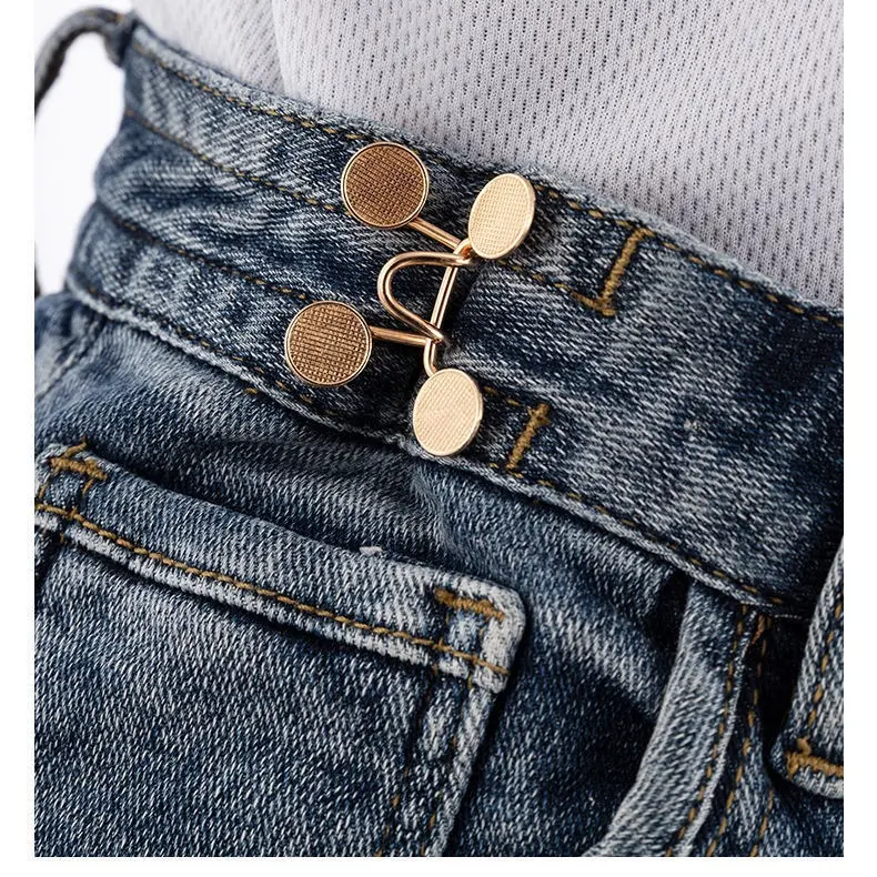 Kancing Pengecil Jeans Adjustable Unisex 1 Set Isi 4 Kancing 2