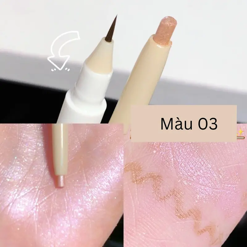Bút nhũ tạo bọng mắt cười 2 đầu Sweet Mint 5