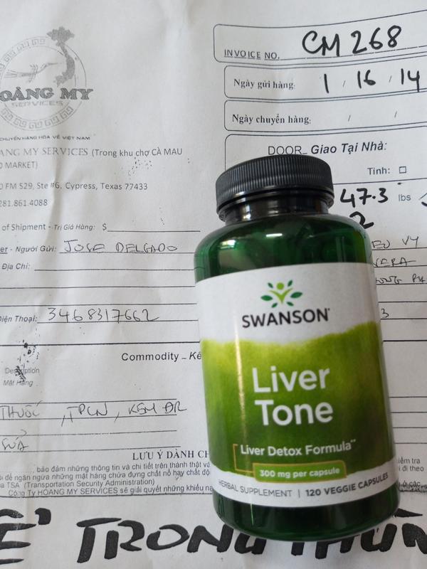 Thải độc gan Swanson Liver Tone 120 viên 1