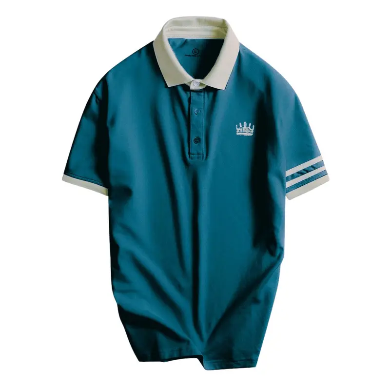 Áo Thun Polo Nam cổ bẻ CROWN, Chất vải Cá Sấu cao cấp chuẩn form 3