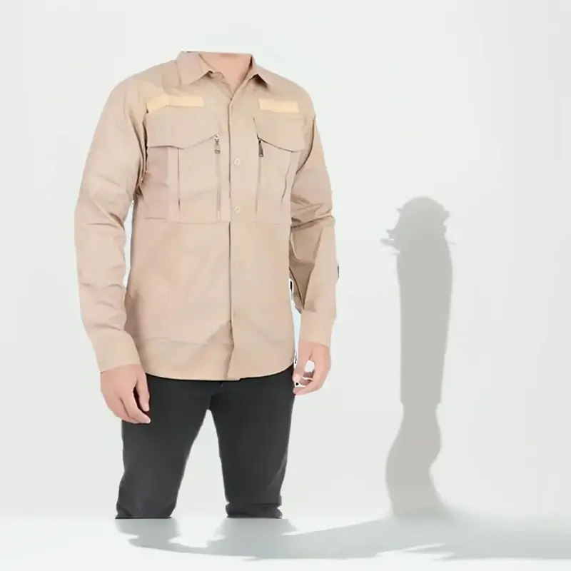 kemeja pria tactical w tac lengan panjang Army viral 4