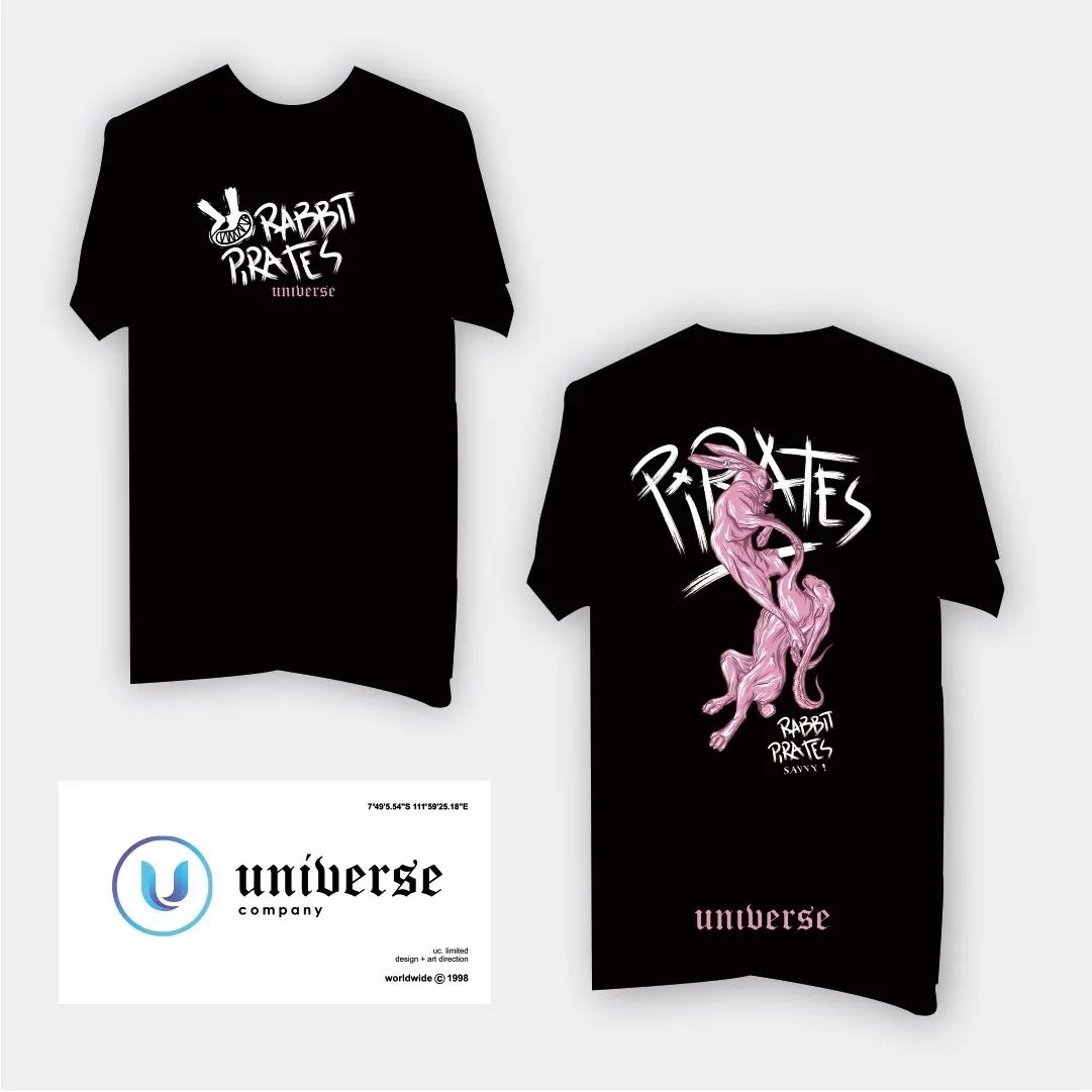 T-shirt Oversize Universe (Rabbit Pirates)