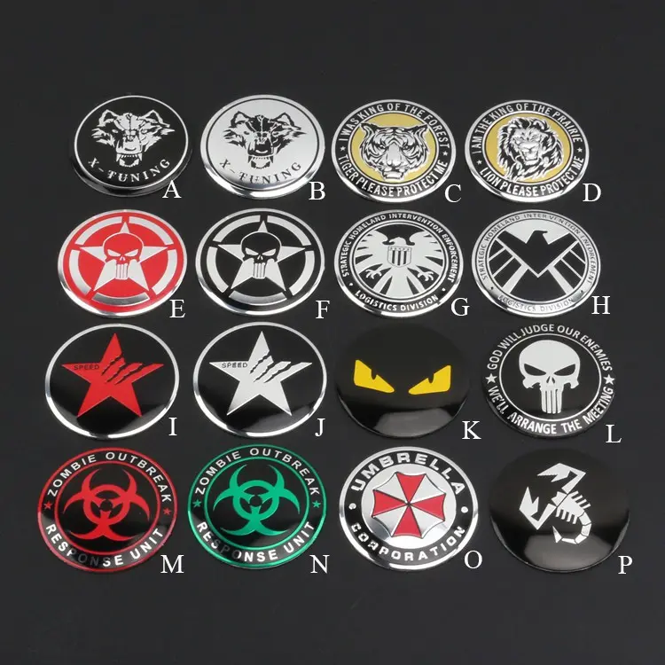 1 X Aluminum 56MM Car Auto Wheel Hub Cap Cover Emblem Sticker Marvel Superhero