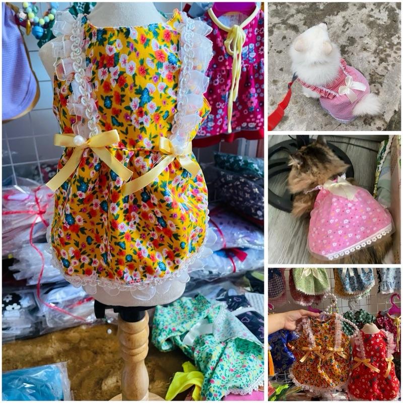 Combo 3 đầm thiết kế dành cho chó mèo siêu xinh (sale xả kho), combo 3 đầm thiết kế cho thú cưng siêu xinh