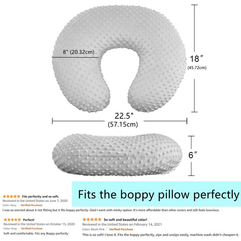 Product Introduction of Baby Nursing Pillow Cover  Minky Breastfeeding Pillow Slipcover Ultra Soft Snug Fits On Newborn Nursing Pillow 6