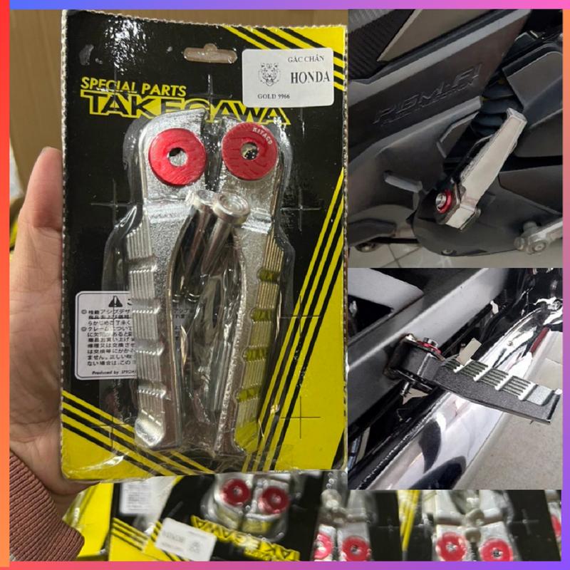 Gác Chân Sau TAKEGAWA Gắn Xe HONDA - YAMAHA >>> Nhôm Đúc Kèm CỐT SALAYA