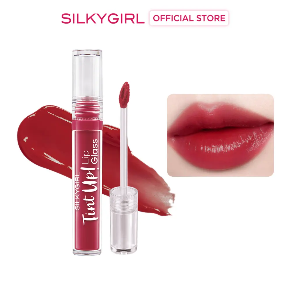 Son Bóng Silkygirl Tint Up Lip Glass căng bóng mọng nước dưỡng ẩm lâu trôi 3g - Cosmetic, Son Môi, Trang Điểm