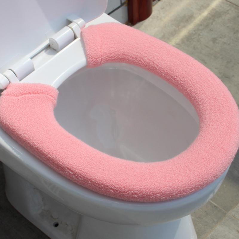 Product Introduction of Soft Warm Thicken Toilet Seat Covers Button Style Toilet Seat Cushion Mat Pad 5