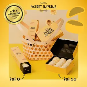 BAKPIA MIX ISI 15 (KC IJO+COKLAT+PANDAN SUSU) - BAKPIA POTRET DJOKDJA OLEH OLEH KHAS JOGJA