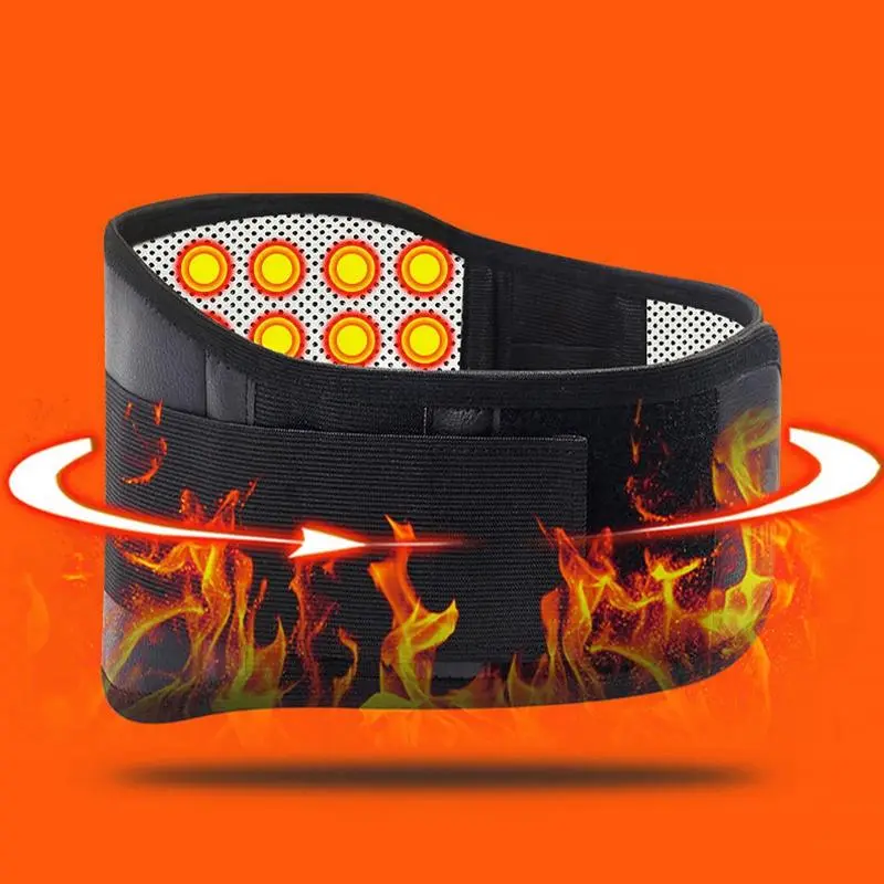 LAMJAD ปรับเอวทัวร์มาลีนความร้อนด้วยตนเอง Magnetic Therapy กลับเอวสนับสนุนเข็มขัด Lumbar Brace Massage Band Health Care