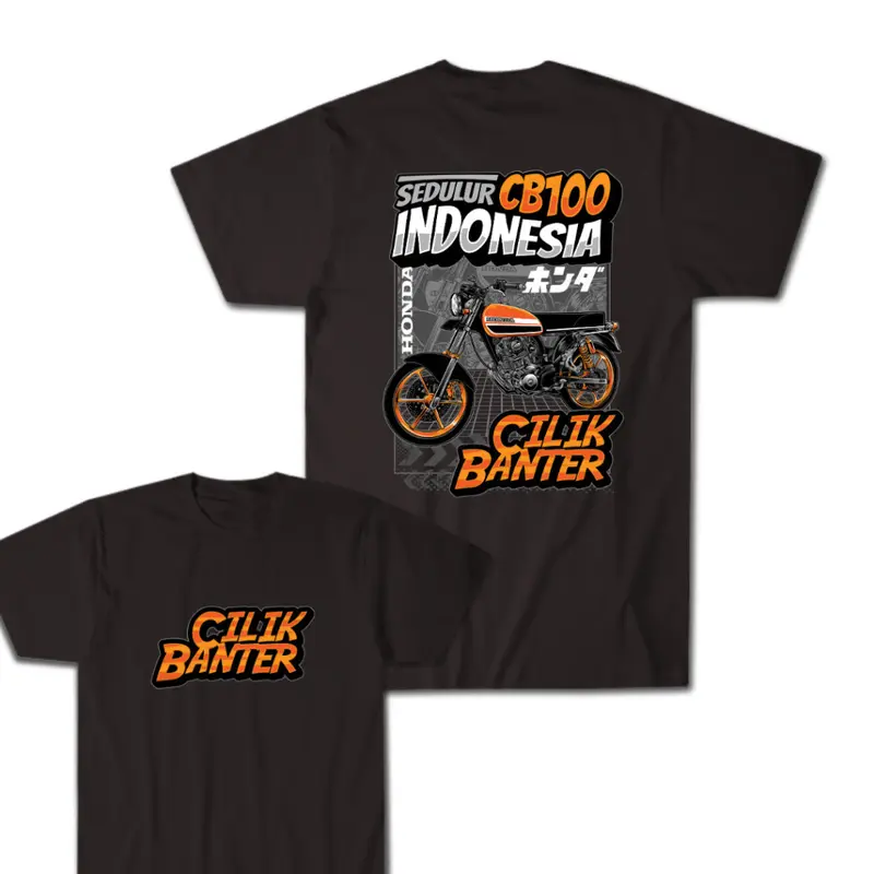 Tsalits store - Kaos Anak Motor Distro | Unisex Kids & Junior Cotton Combad 30s | Karakter Motor CB100 Cilik Banter DB | Fashion 0